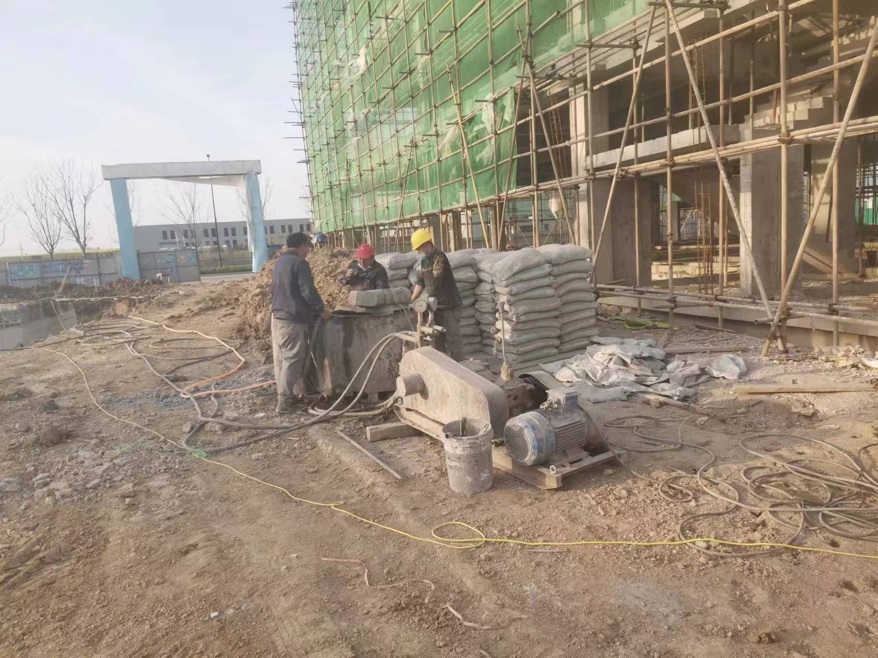 噶尔别墅下沉注浆