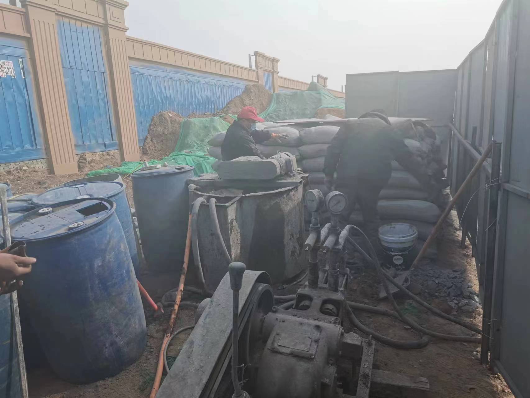 噶尔房屋下沉注浆